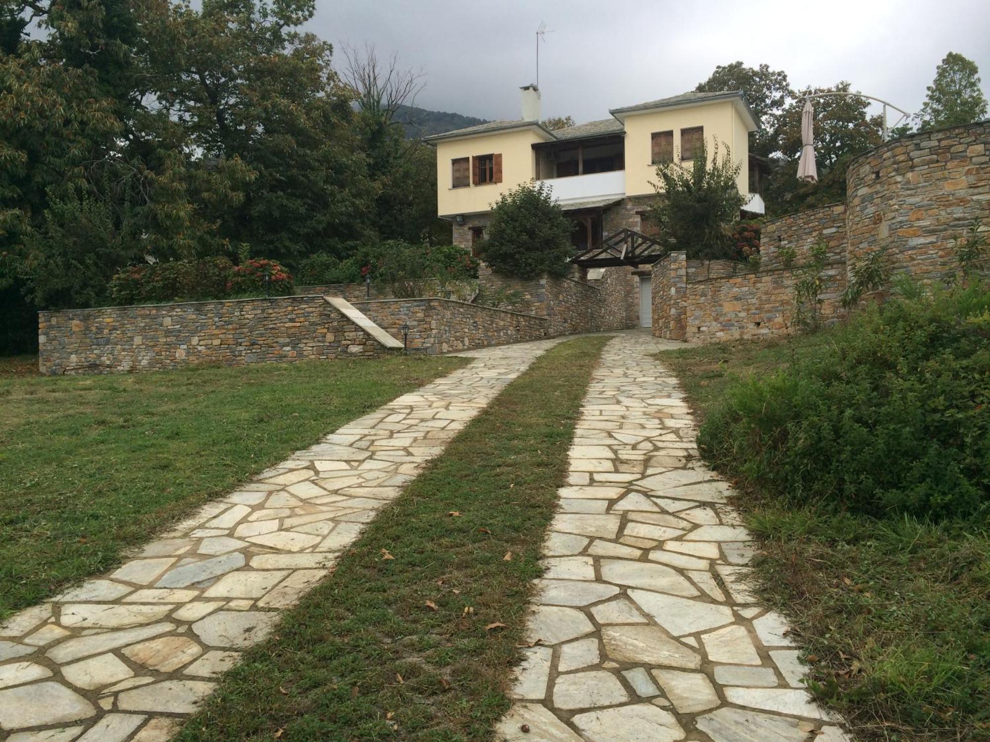 Luxury Villa With Pool In Tsagarada Bagian luar foto