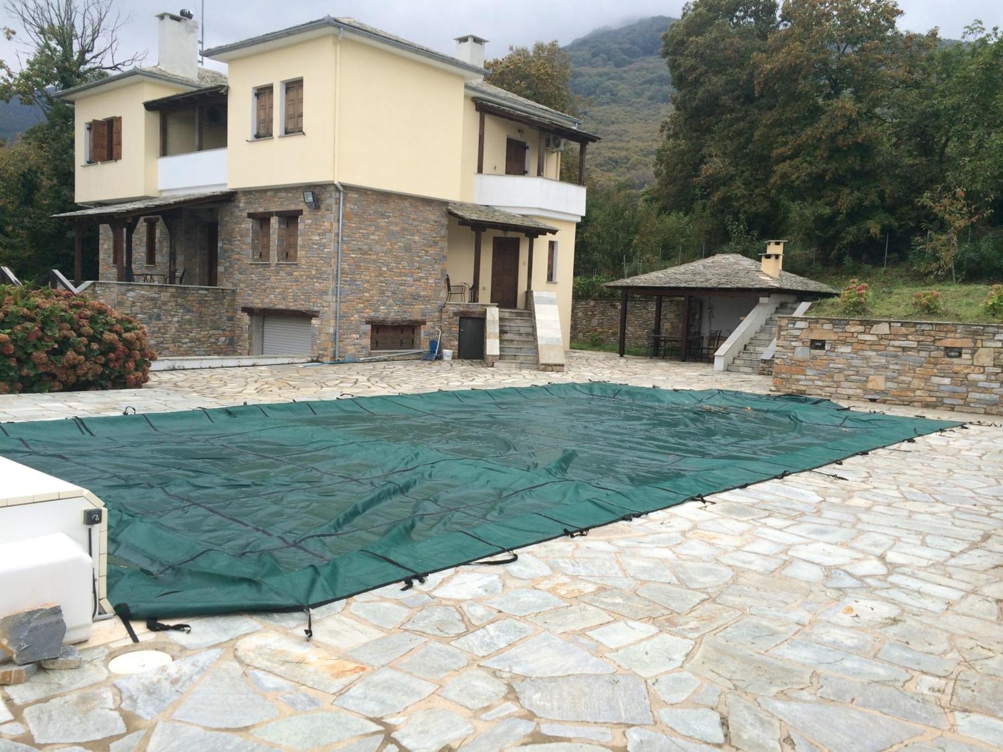 Luxury Villa With Pool In Tsagarada Bagian luar foto